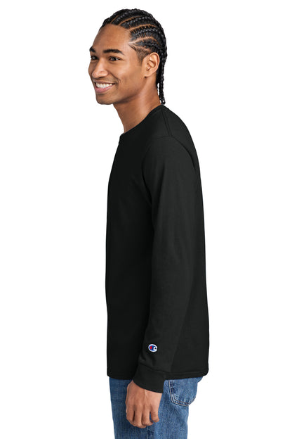 Black Champion Heritage 5.2-Oz Jersey Long Sleeve Tee CC8C