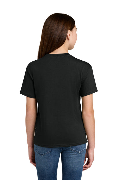 Black Champion Youth Jersey Short Sleeve Tee CH1081 plain