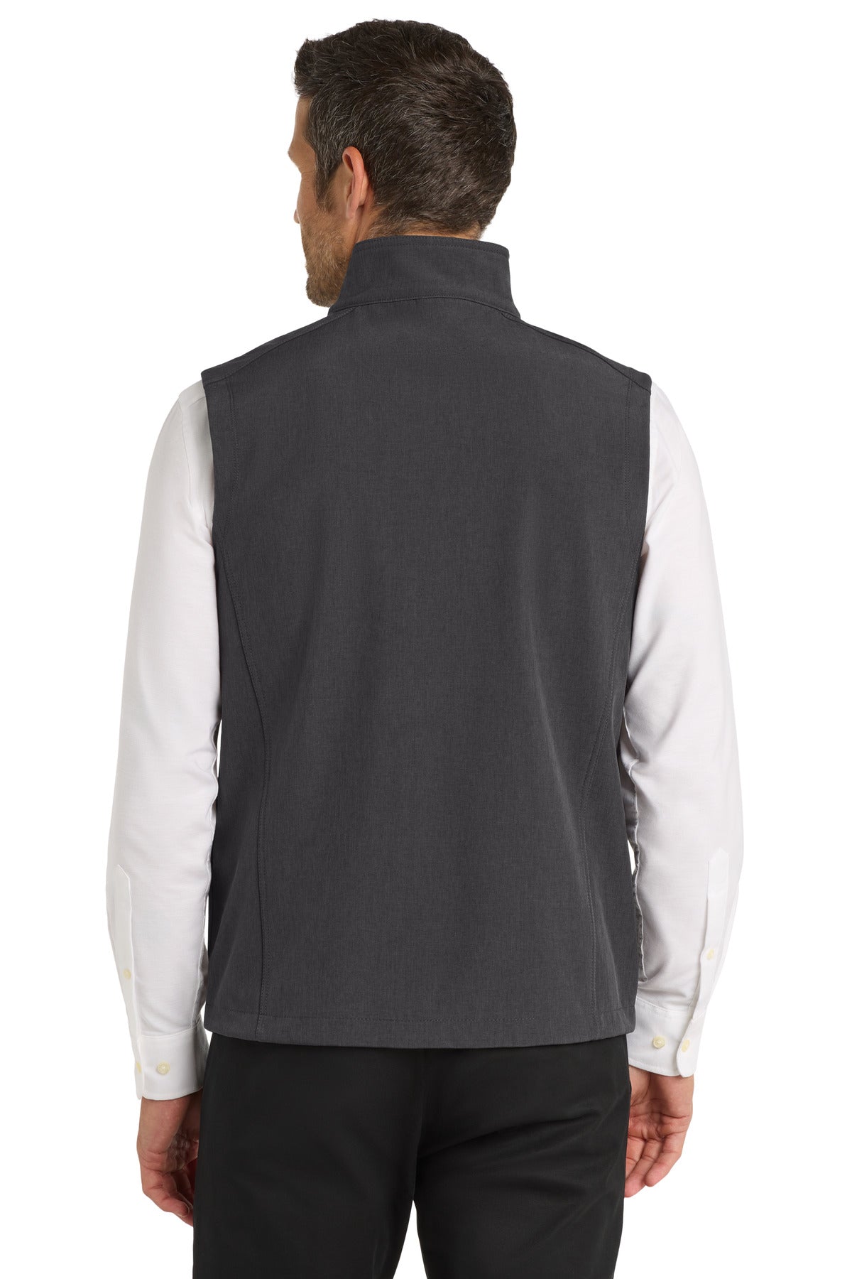 Black Char Hth Port Authority Core Soft Shell Vest. J325 plain