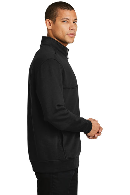 Black CornerStone 1/2-Zip Job Shirt. CS626 plain