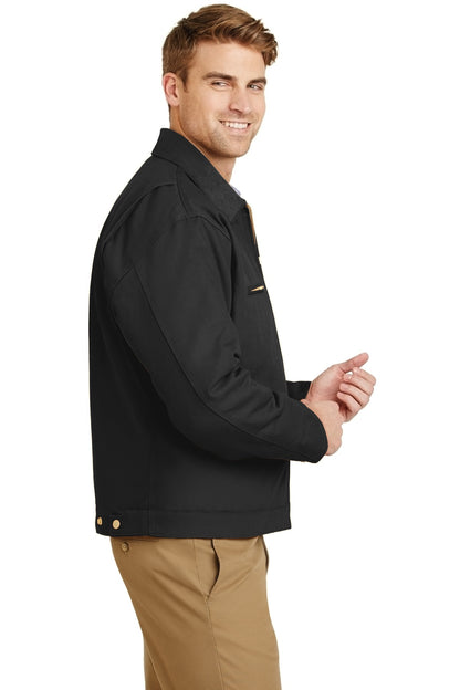Black CornerStone - Duck Cloth Work Jacket. J763 plain