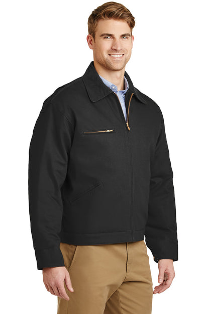 Black CornerStone - Duck Cloth Work Jacket. J763 plain