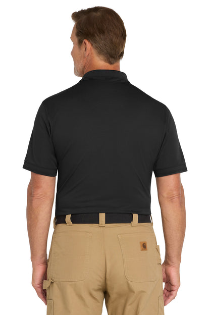Black CornerStone Industrial Snag-Proof Pique Polo. CS4020 plain