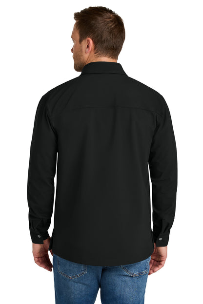Black CornerStone Soft Shell Shirt Jacket CSJ73 plain