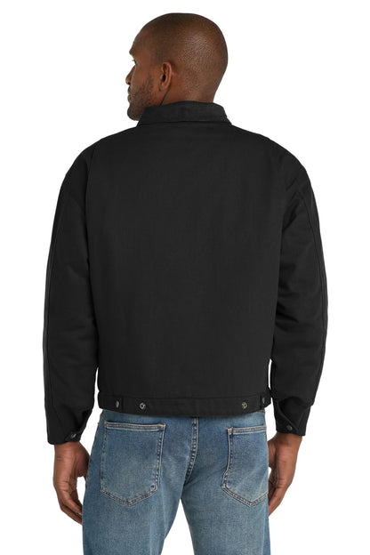 Black CornerStone Tall Duck Cloth Work Jacket. TLJ763 plain
