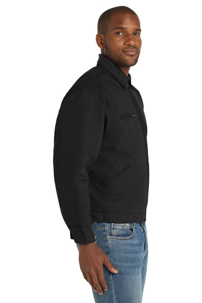 Black CornerStone Tall Duck Cloth Work Jacket. TLJ763