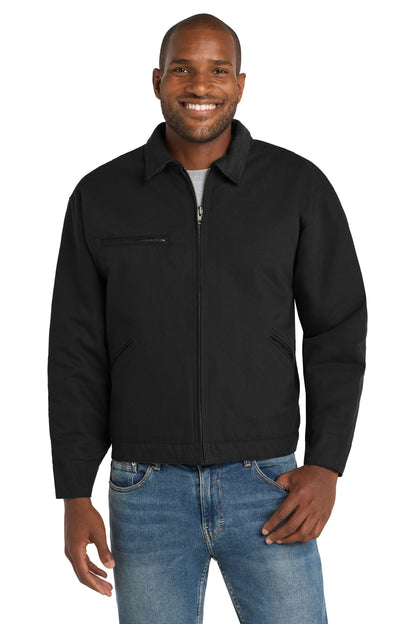 Black CornerStone Tall Duck Cloth Work Jacket. TLJ763