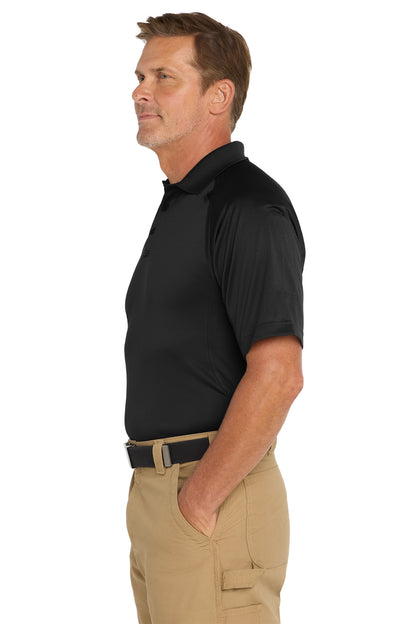 Black CornerStone Tall Select Snag-Proof Tactical Polo. TLCS410 plain