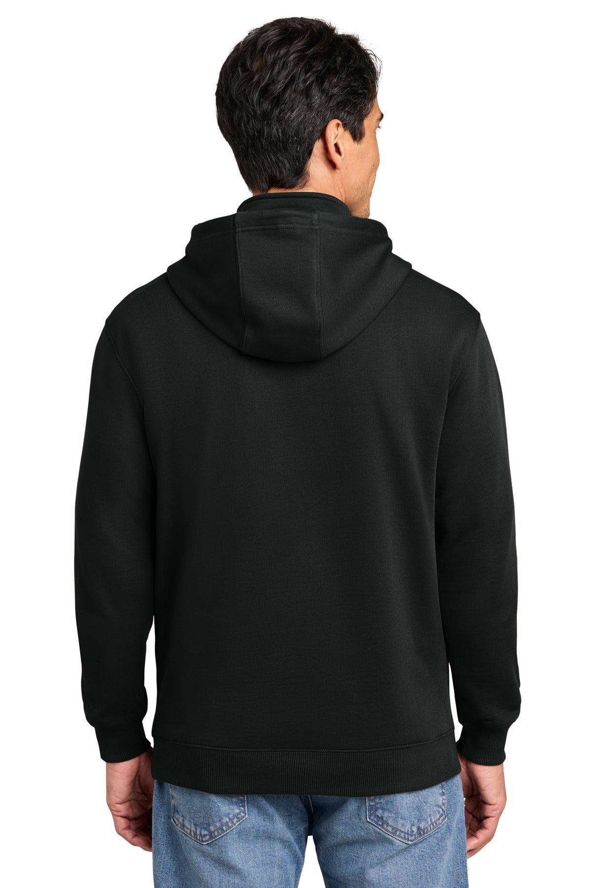 Black CornerStone Tough Fleece 1/4-Zip Hoodie CSF633 plain