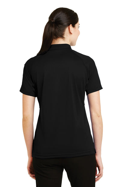 Black CornerStone Women's Select Snag-Proof Tactical Polo. CS411 plain