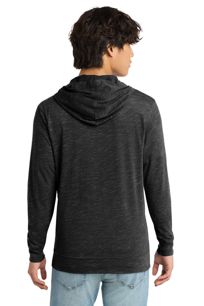 Black District Medal Full-Zip Hoodie. DT565 plain