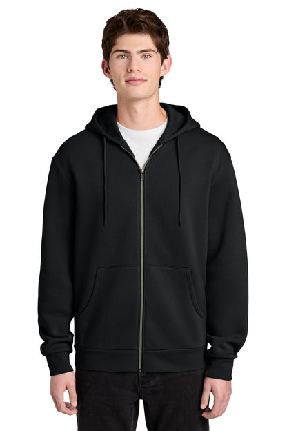 Black District MelloFleece Full-Zip Hoodie DT6702 plain