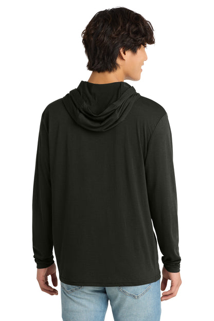 Black District Perfect Tri Long Sleeve Hoodie. DM139 plain