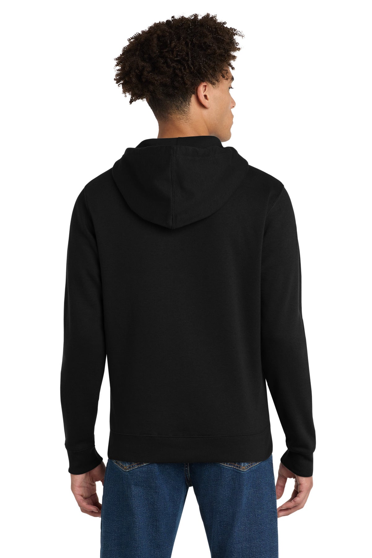 Black District V.I.T. Fleece Full-Zip Hoodie DT6102 plain