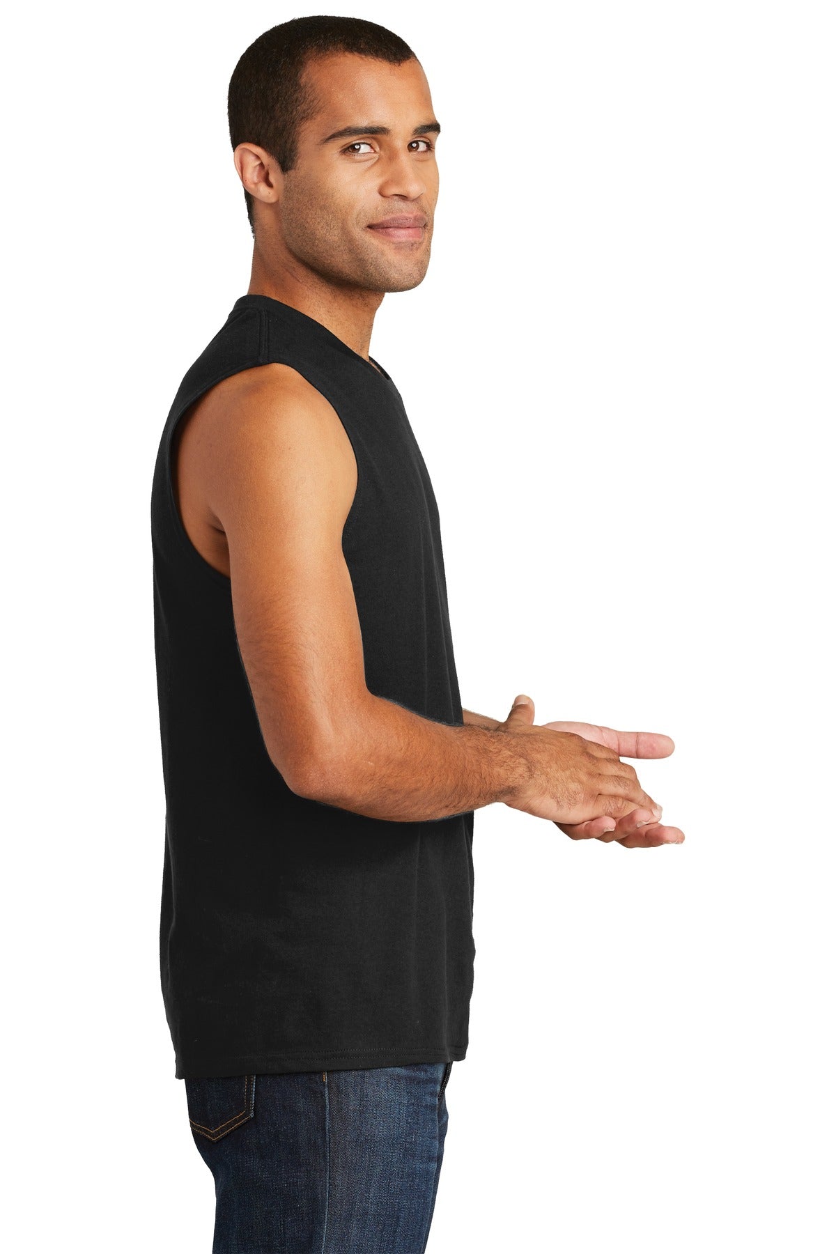 Black District V.I.T Muscle Tank DT6300 plain