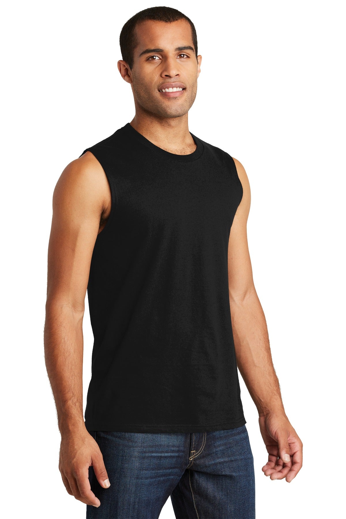 Black District V.I.T Muscle Tank DT6300 plain