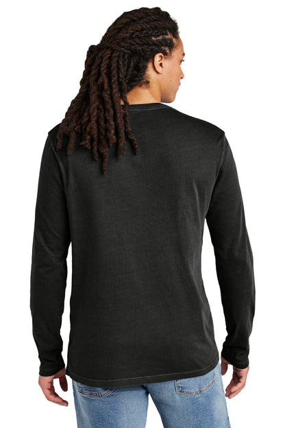 Black District Wash Long Sleeve Tee DT2103 plain