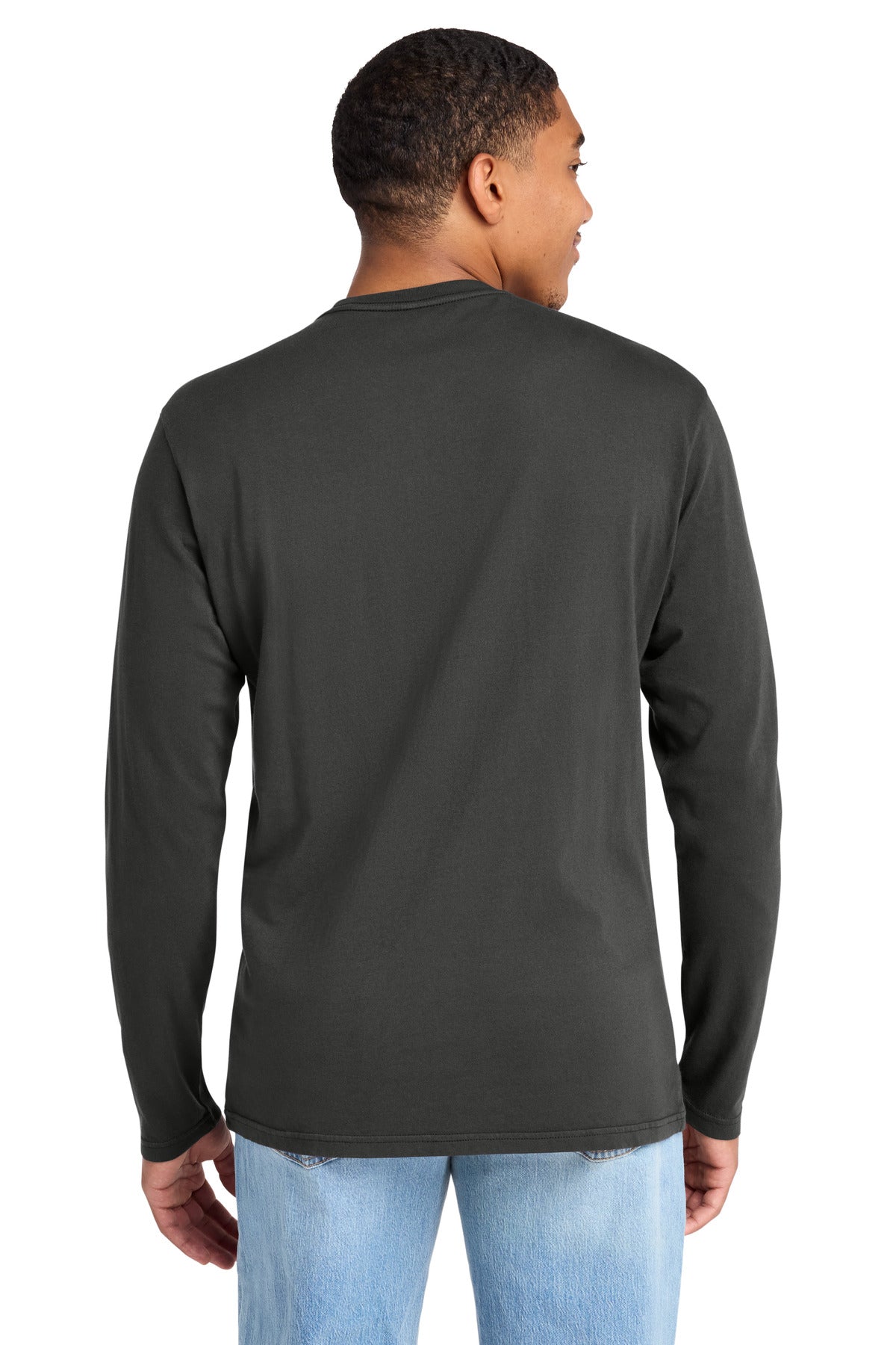 Black District Wash Long Sleeve Tee DT2103