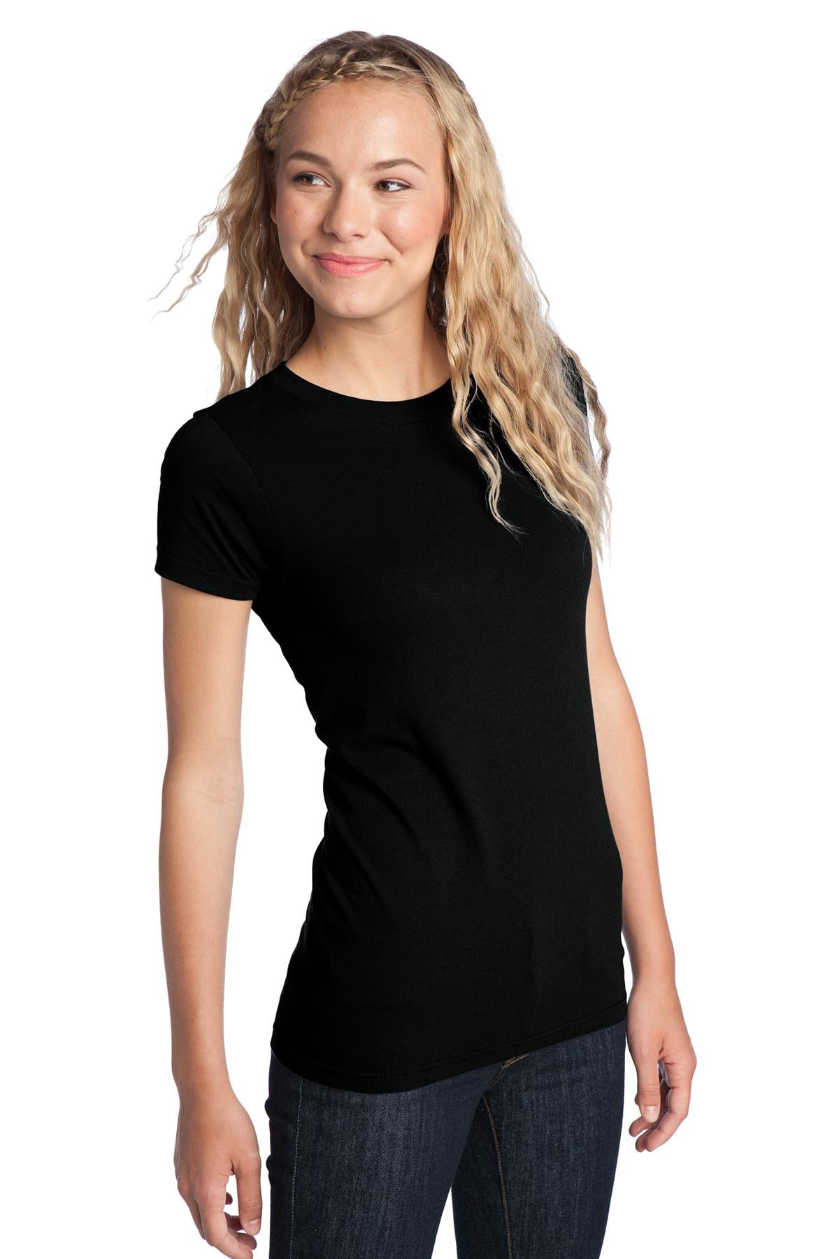 Black District Women's Fitted The Concert Tee DT5001 plain