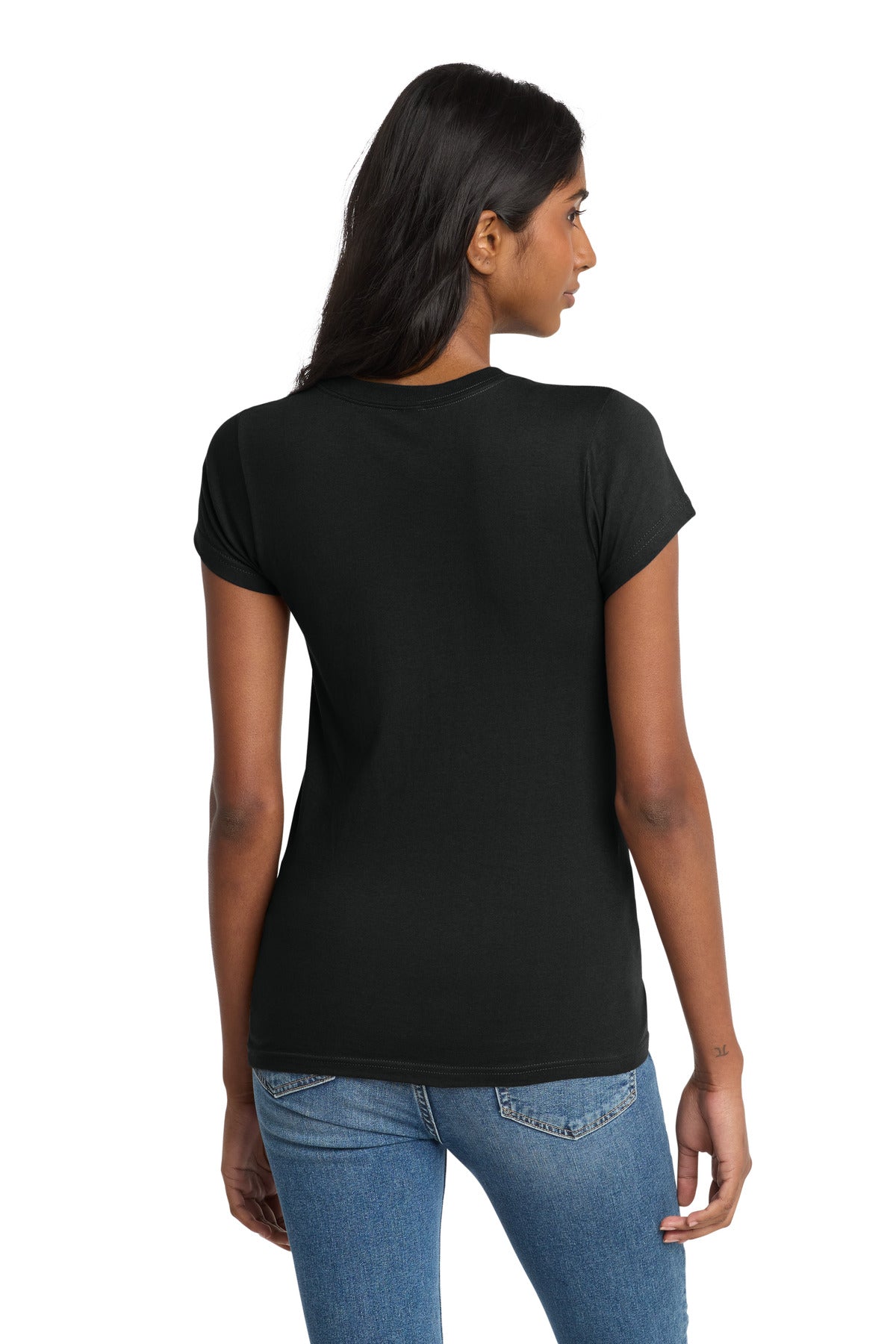 Black District Women's Fitted The Concert Tee DT5001 plain