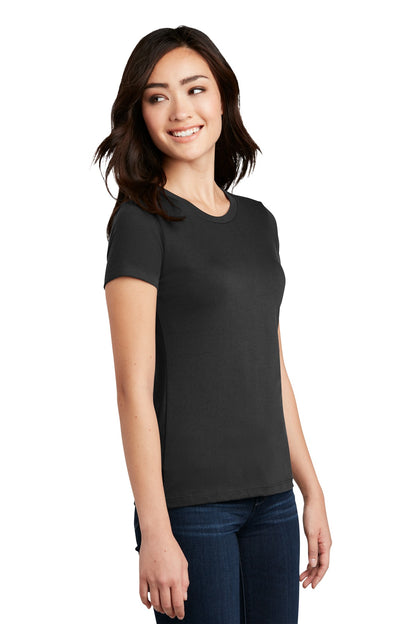Black District Women's Perfect Blend CVC Tee. DM108L plain