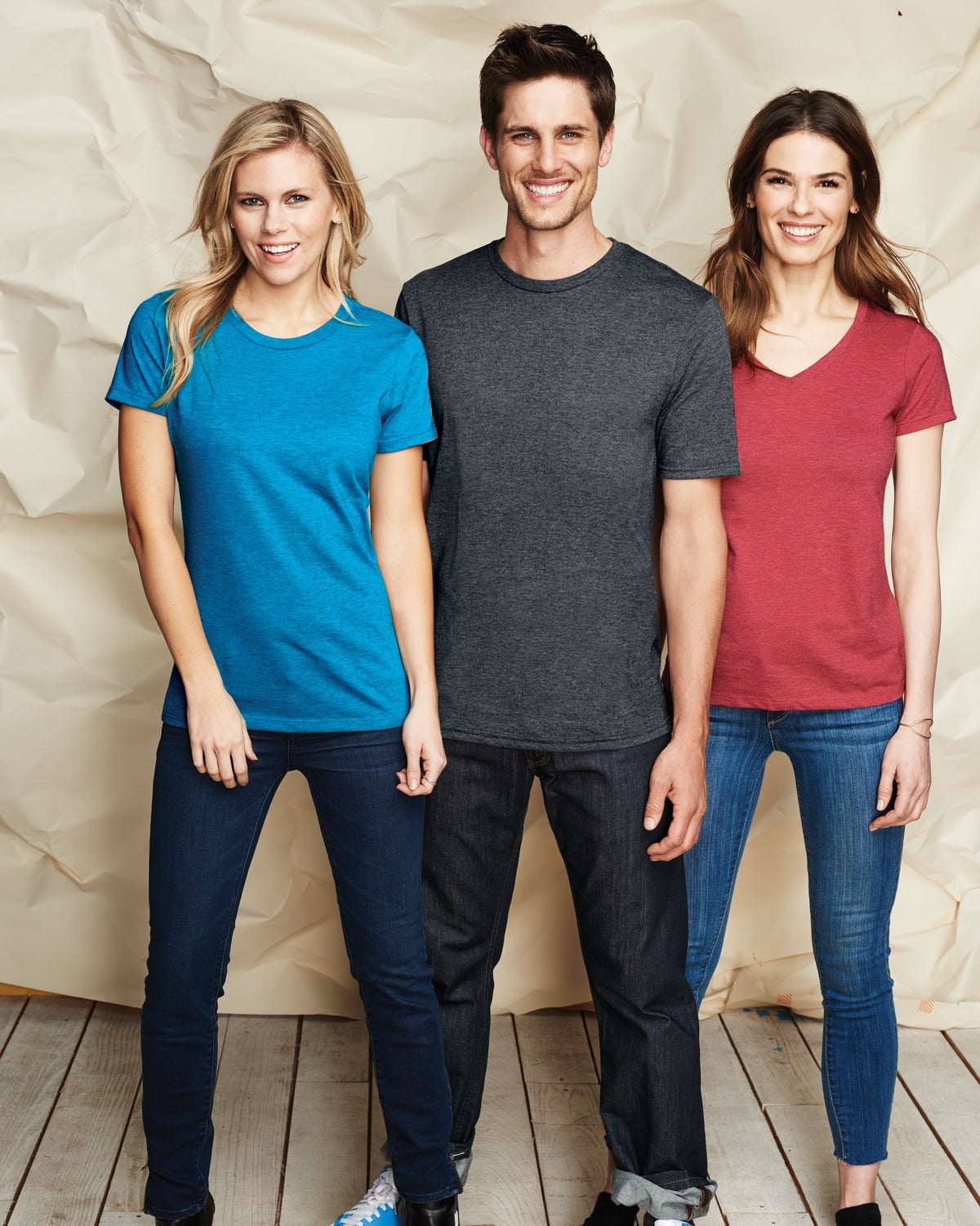 Black District Women's Perfect Blend CVC Tee. DM108L plain