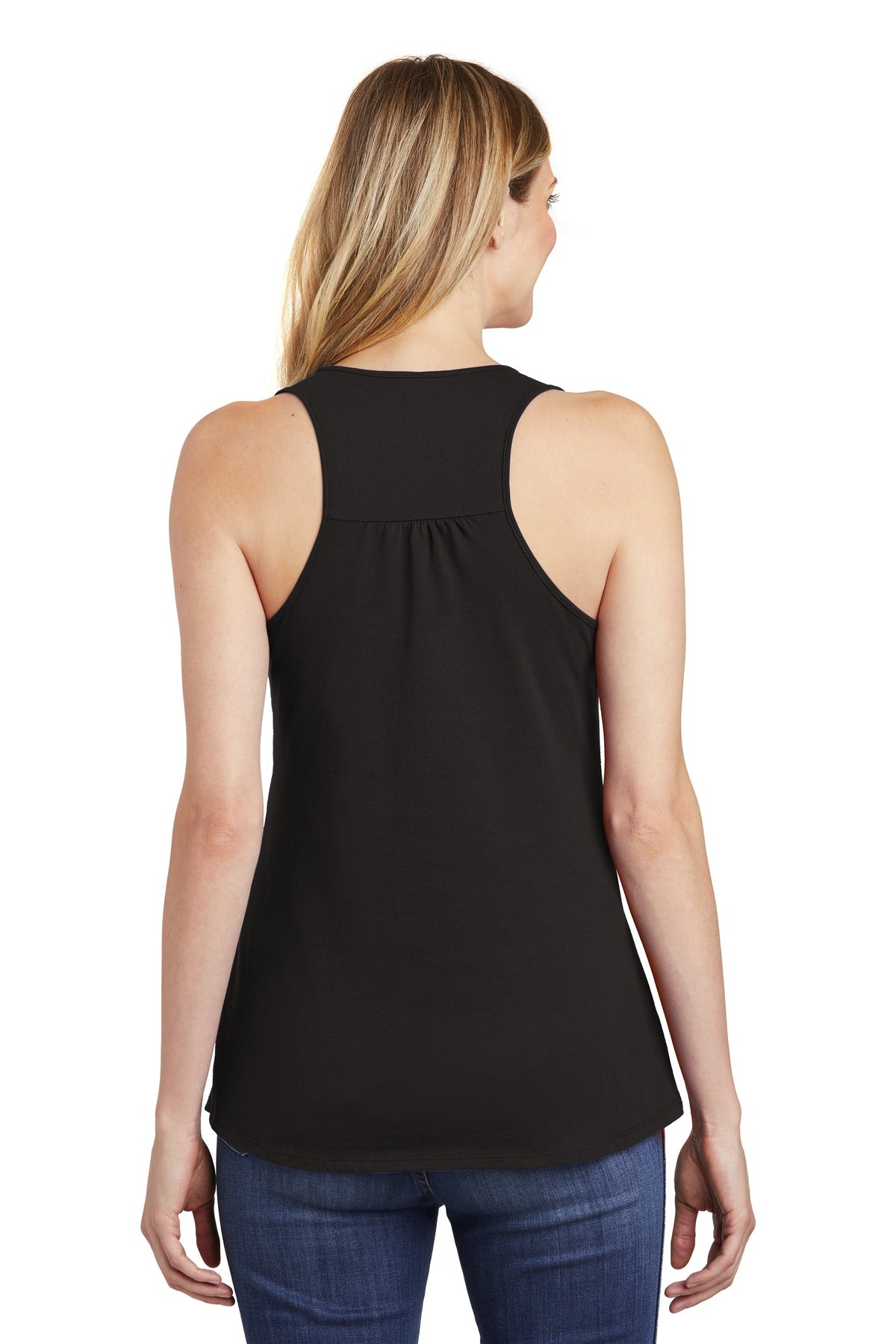 Black District Women's V.I.T. Racerback Tank DT6302 plain