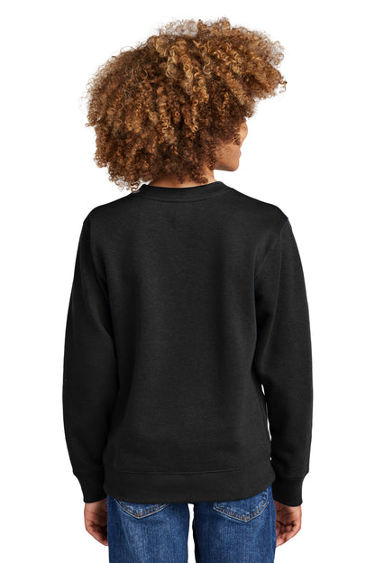 Black District Youth V.I.T. Fleece Crew DT6104Y plain