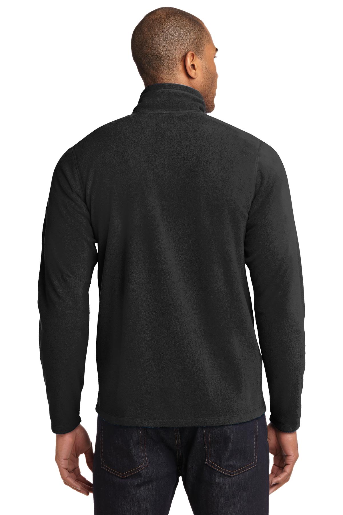 Black Eddie Bauer Full-Zip Microfleece Jacket. EB224 plain