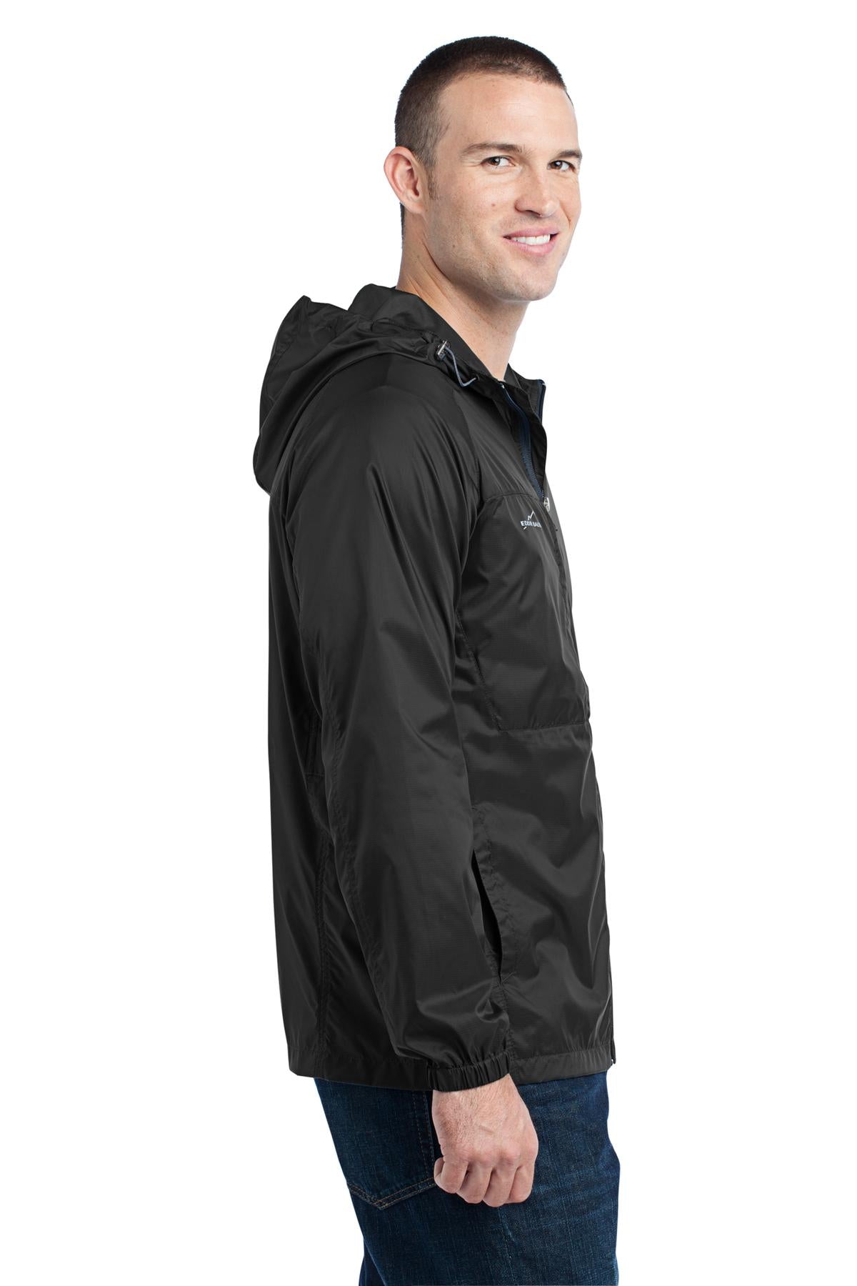 Black Eddie Bauer - Packable Wind Jacket. EB500 plain