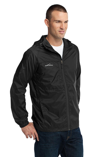 Black Eddie Bauer - Packable Wind Jacket. EB500 plain