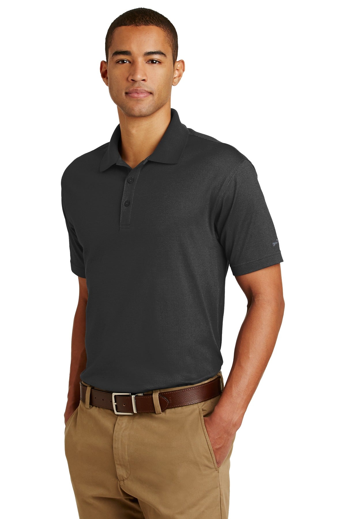 Black Eddie Bauer Performance Polo. EB102 plain