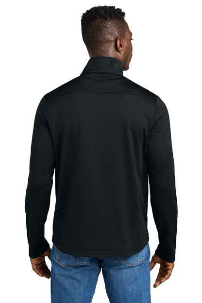 Black Eddie Bauer Smooth Mid Layer Fleece 1/2-Zip EB2360 plain