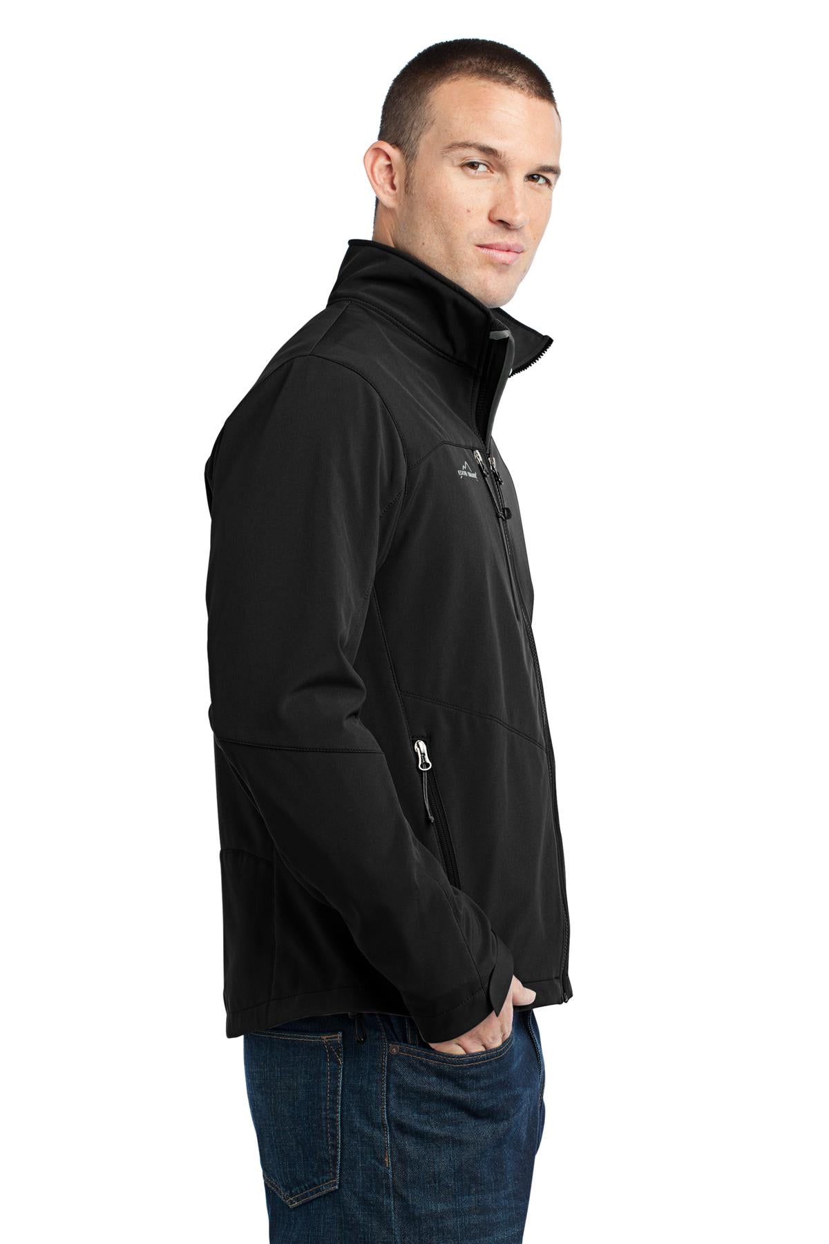 Black Eddie Bauer - Soft Shell Jacket. EB530 plain