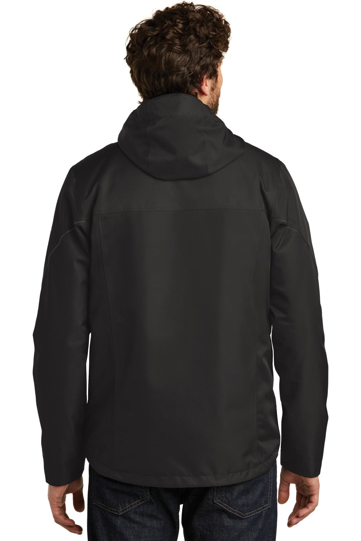 Black Eddie Bauer WeatherEdge Plus 3-in-1 Jacket. EB556 plain
