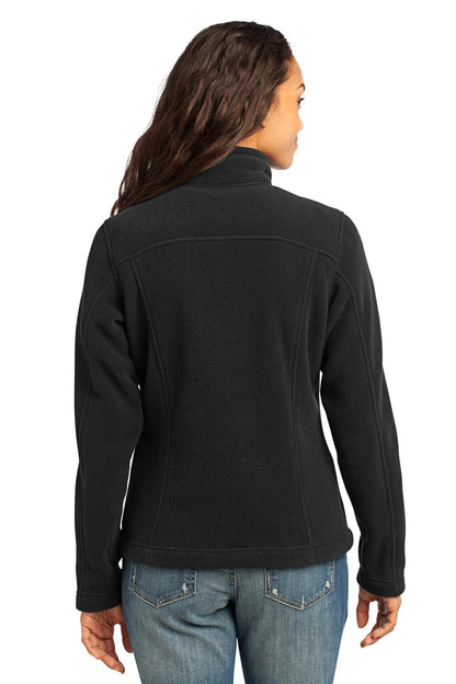 Black Eddie Bauer - Women's Full-Zip Fleece Jacket. EB201 plain