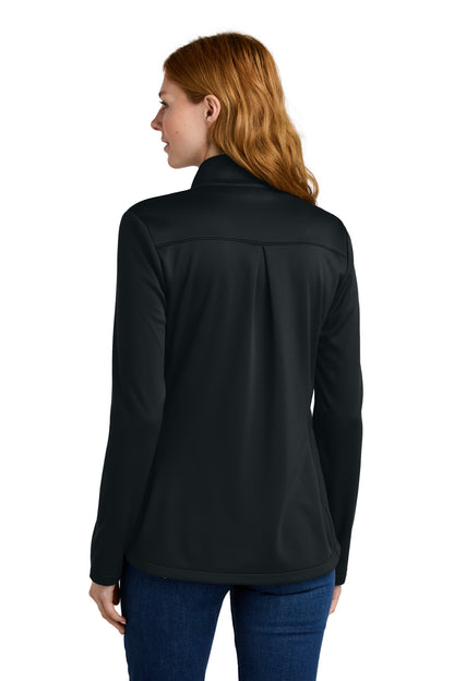 Black Eddie Bauer Women's Smooth Mid Layer Fleece Full-Zip EB2470 plain