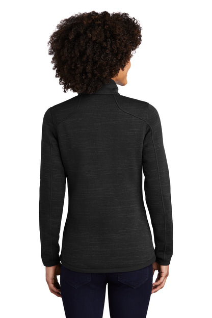 Black Eddie Bauer Women's Sweater Fleece Full-Zip. EB251 plain