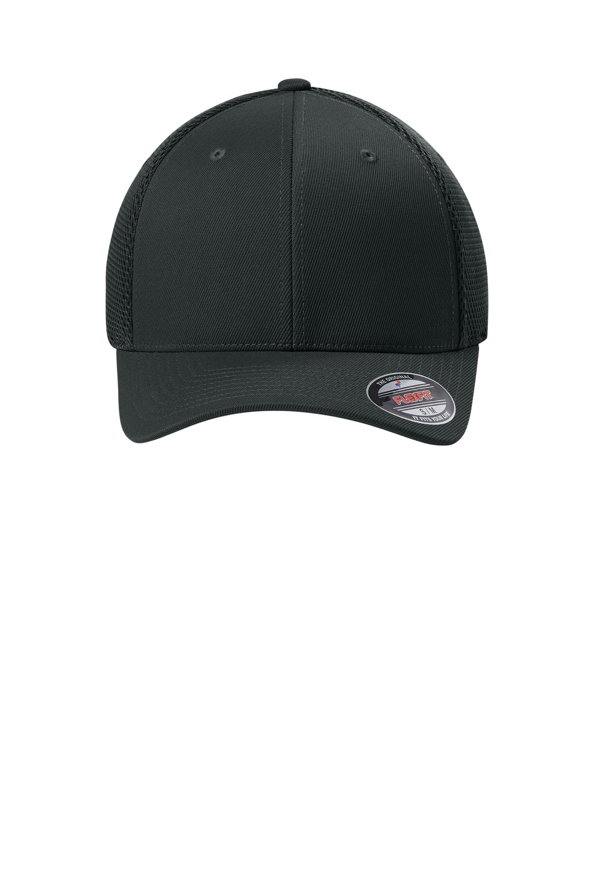 Black Flexfit Ultrafiber Airmesh Cap FF6533 plain