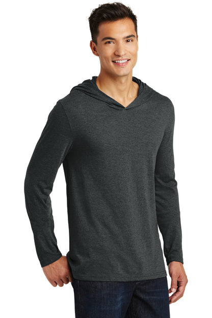 Black Frost District Perfect Tri Long Sleeve Hoodie. DM139 plain