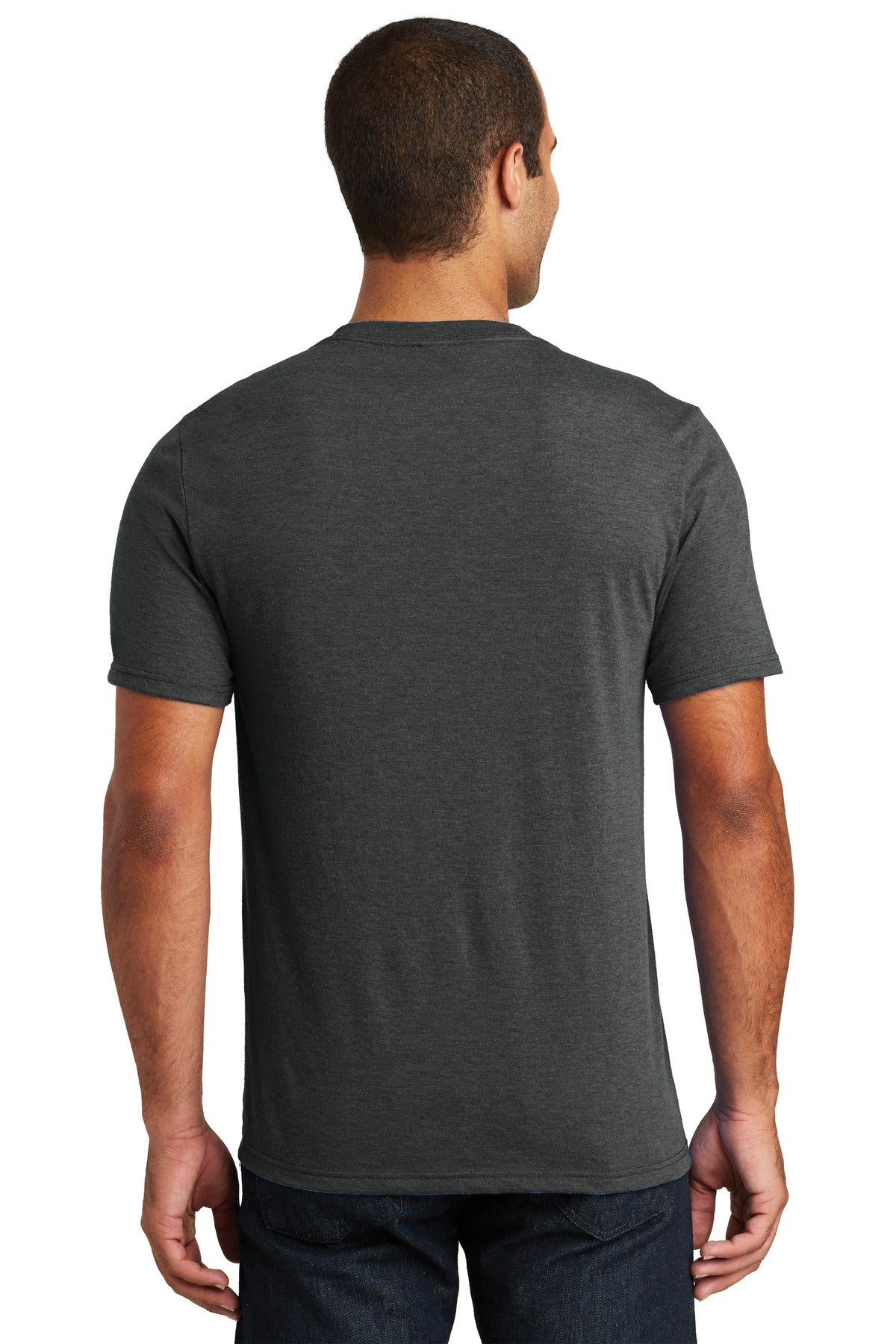 Black Frost District Perfect Tri V-Neck Tee. DT1350 plain