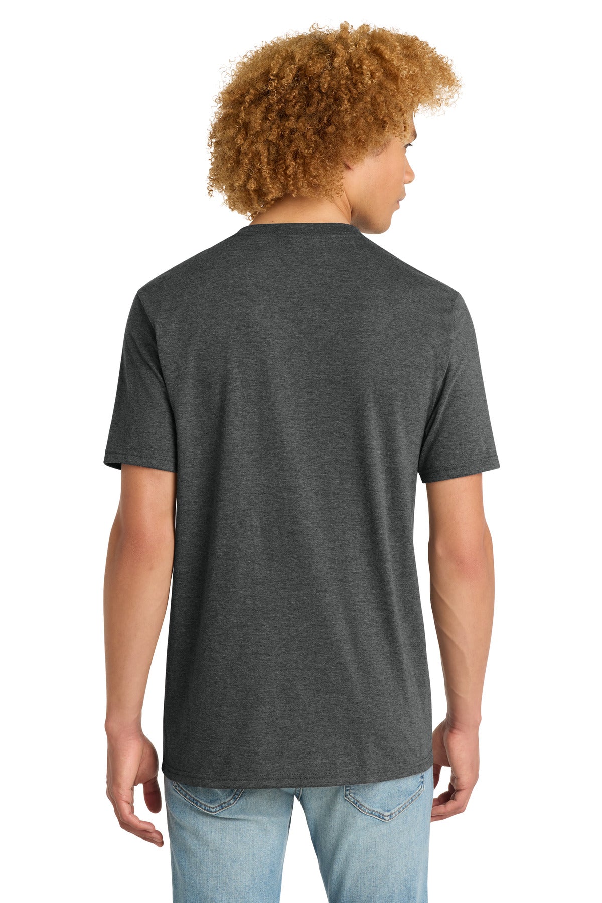 Black Frost District Perfect Tri V-Neck Tee. DT1350 plain
