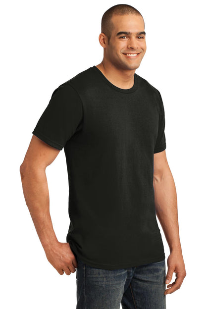 Black Gildan 100% Ring Spun Cotton T-Shirt. 980 plain