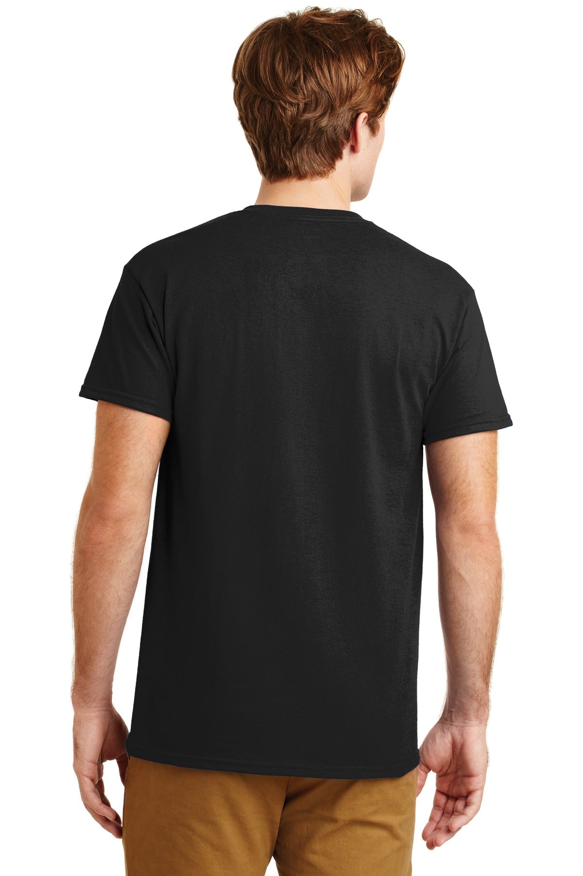 Black Gildan - DryBlend 50 Cotton/50 Poly Pocket T-Shirt. 8300 plain