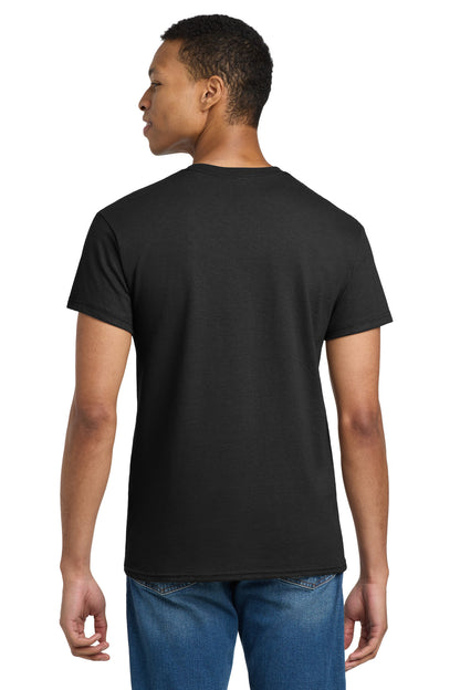 Black Gildan Tall 100% US Cotton T-Shirt 2000T plain