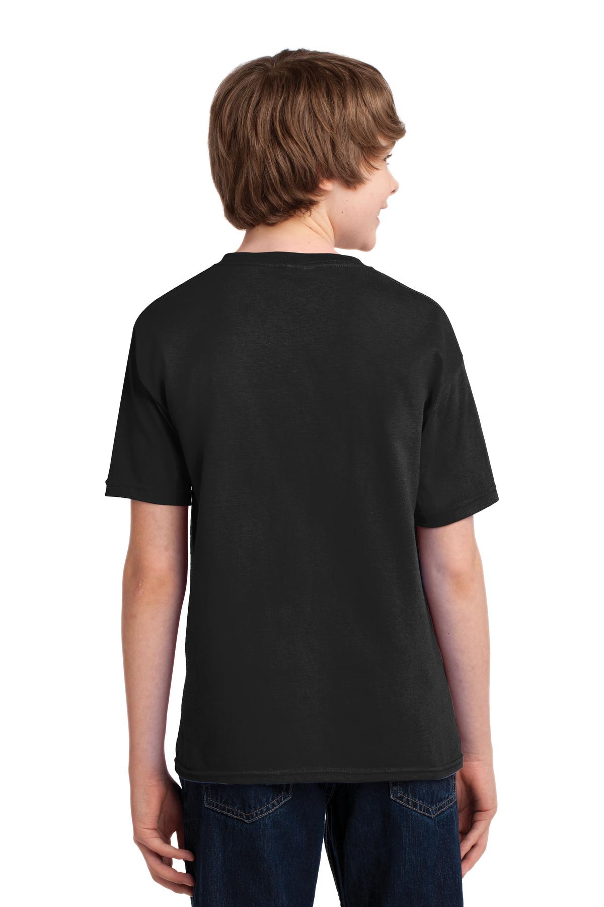 Black Gildan Youth Gildan Performance T-Shirt. 42000B plain