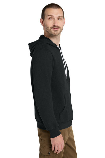 Black Ht BELLA+CANVAS Unisex Sponge Fleece Pullover Hoodie. BC3719 plain