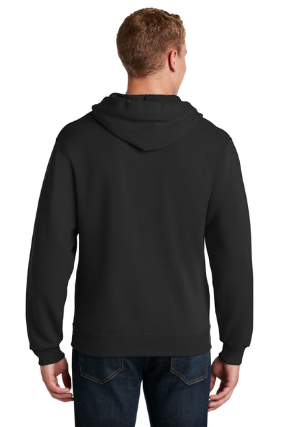 Black Jerzees - NuBlend Full-Zip Hooded Sweatshirt. 993M plain