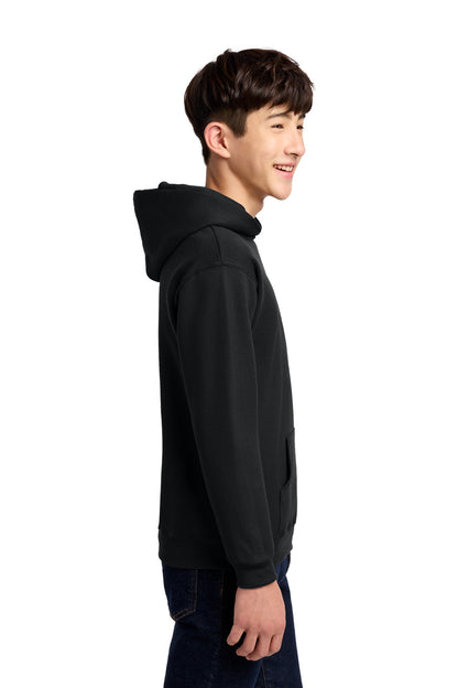 Black Jerzees - Youth NuBlend Pullover Hooded Sweatshirt. 996Y plain
