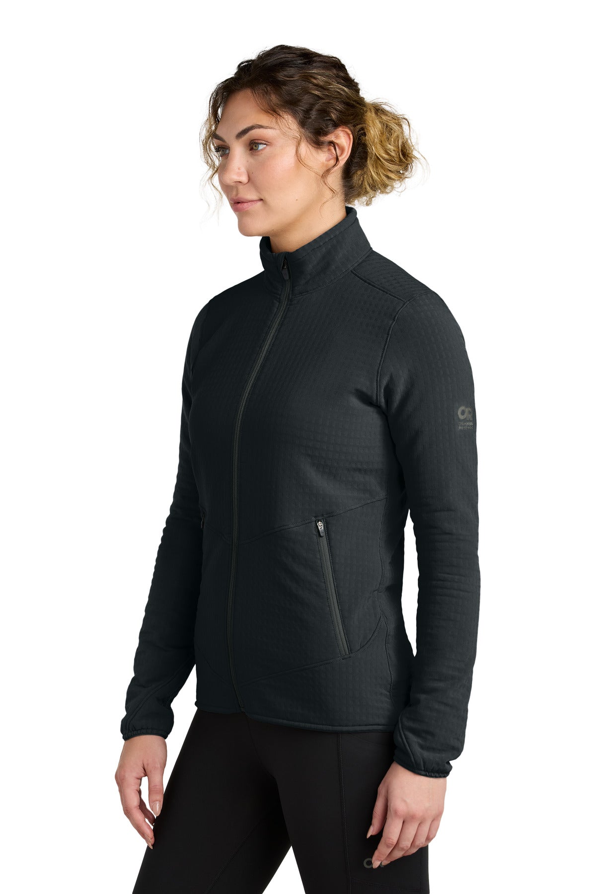 Black LIMITED EDITION Outdoor Research Women's Grid Soft Shell Jacket OR322265 plain